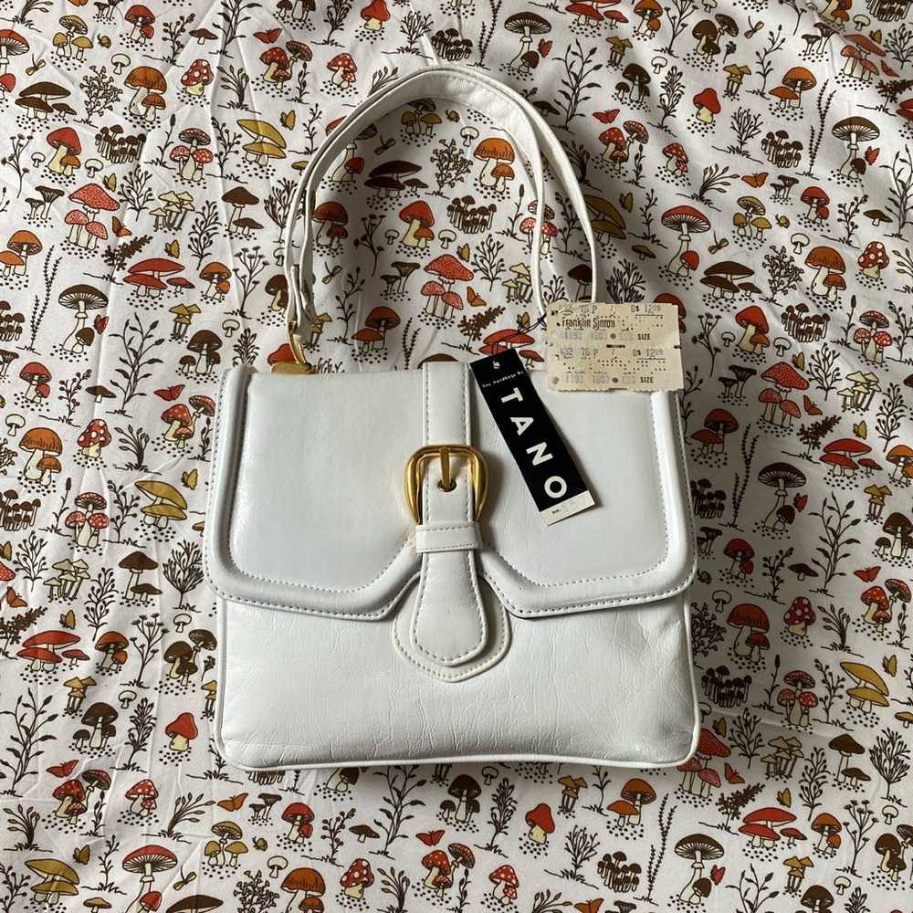 Vintage Franklin Simon White Handbag